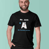 Mr. Dink: My Pickleball Partner Minimalist Geometric Dog Sports Humor T-Shirt - Guilty Kick Apparel