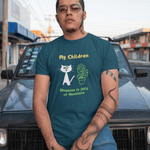 My Children: Sprinkles is Jelly Minimalist Cat & Monstera Plant Parent T-Shirt - Guilty Kick Apparel