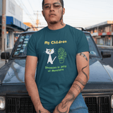 My Children: Sprinkles is Jelly Minimalist Cat & Monstera Plant Parent T-Shirt - Guilty Kick Apparel