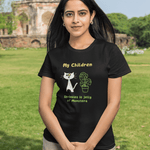 My Children: Sprinkles is Jelly Minimalist Cat & Monstera Plant Parent T-Shirt - Guilty Kick Apparel