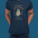 Never Trust The Living Ghost Graphic T-Shirt | Dead Inside Funny Halloween Tee | Vintage Sarcastic Spooky Graphic Shirt - Guilty Kick Apparel