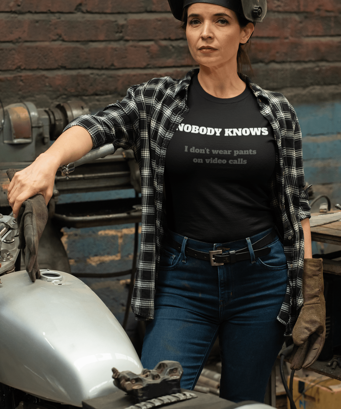 Nobody Knows I don't wear pants on video calls - Guilty Kick Apparel