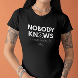 Nobody Knows I Wear Socks To Bed Funny Sleep Satire Tee - Guilty Kick Apparel
