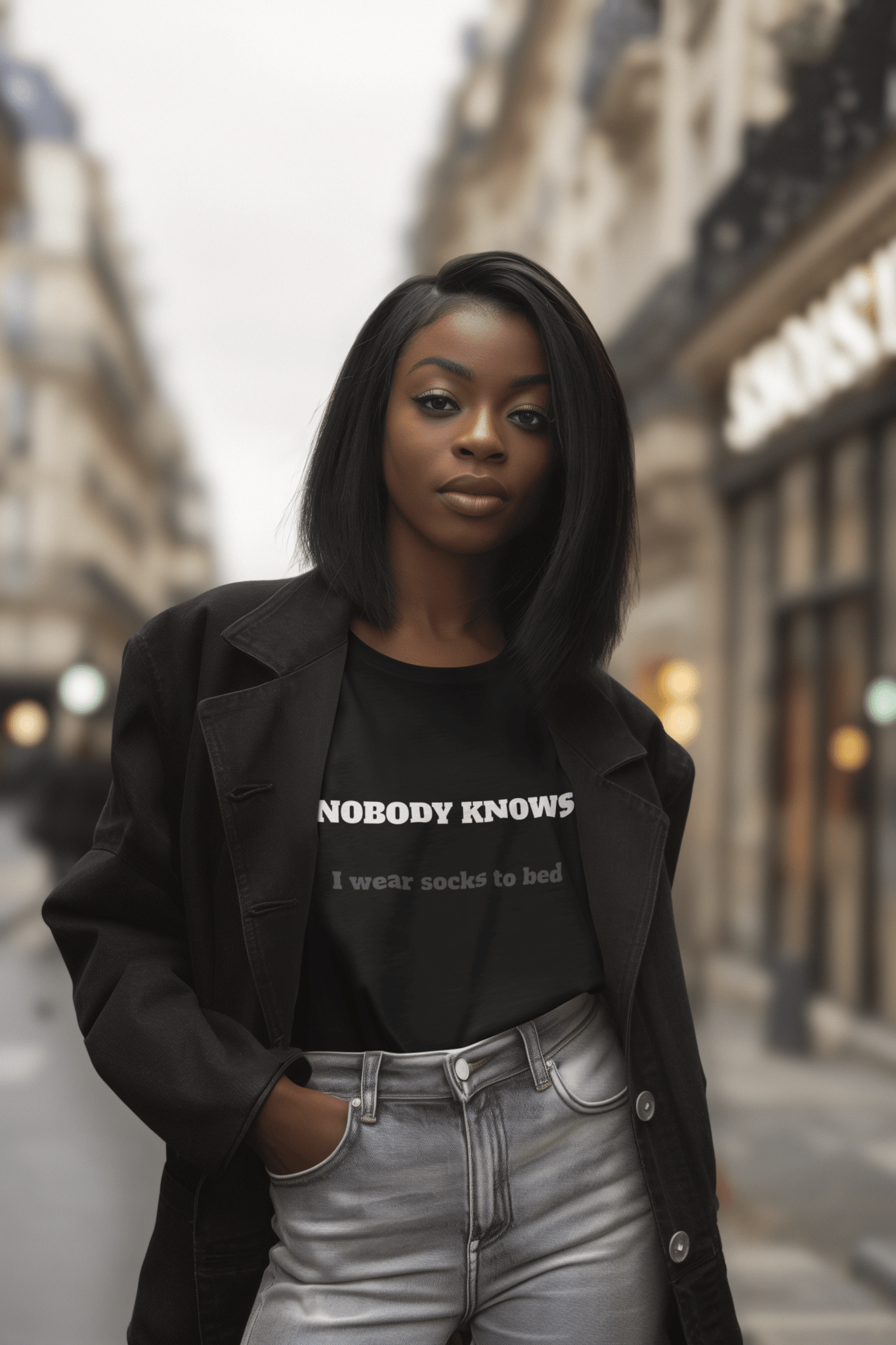 Nobody Knows I wear socks to bed - Guilty Kick Apparel