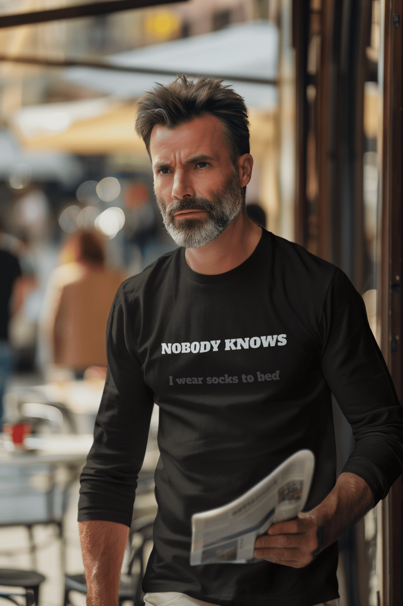 Nobody Knows I wear socks to bed - Guilty Kick Apparel