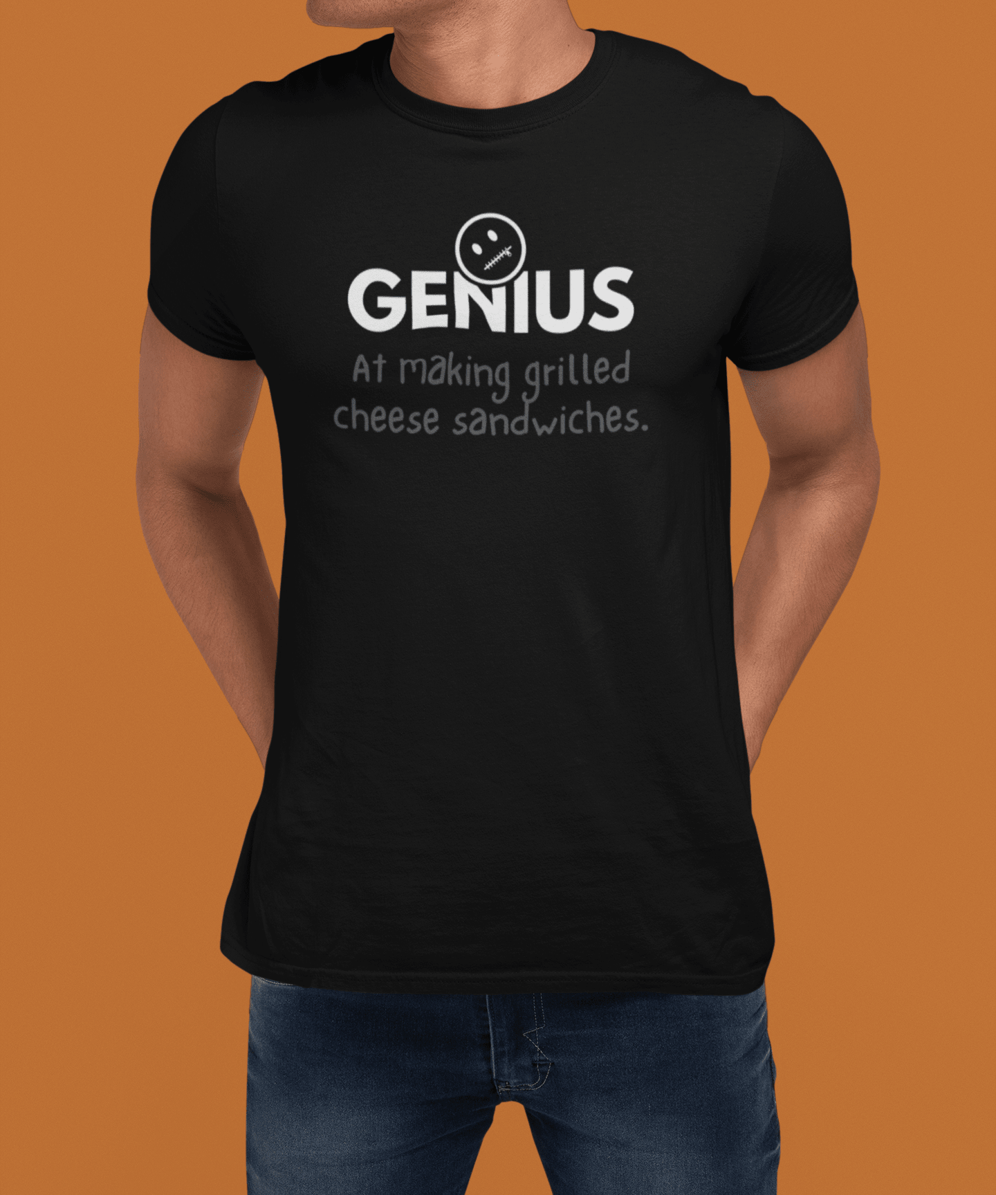 Nobody Knows I’m a Genius (At Making Grilled Cheese Sandwiches) T-Shirt - Guilty Kick Apparel