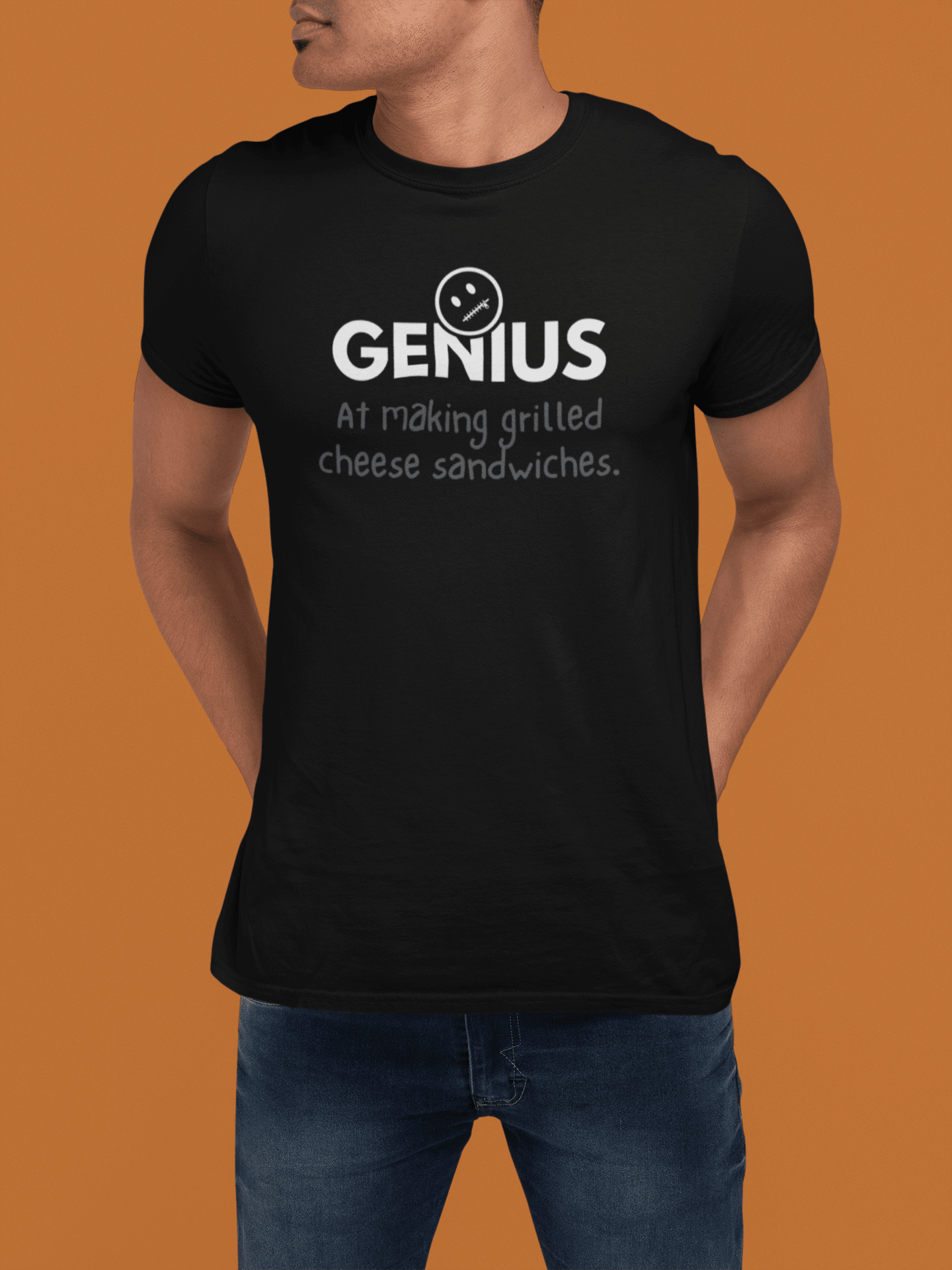 Nobody Knows I’m a Genius (At Making Grilled Cheese Sandwiches) T-Shirt - Guilty Kick Apparel