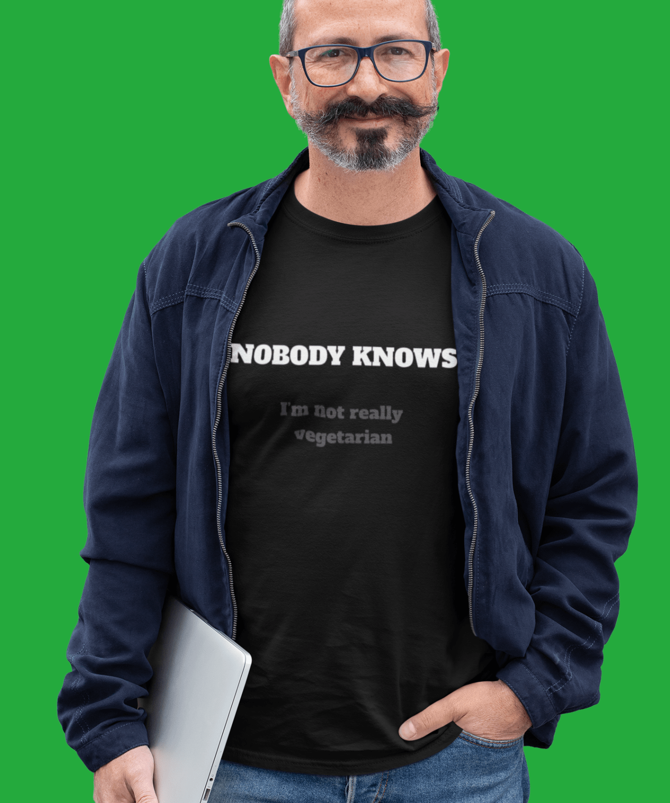 Nobody Knows I'm not really vegetarian - Guilty Kick Apparel