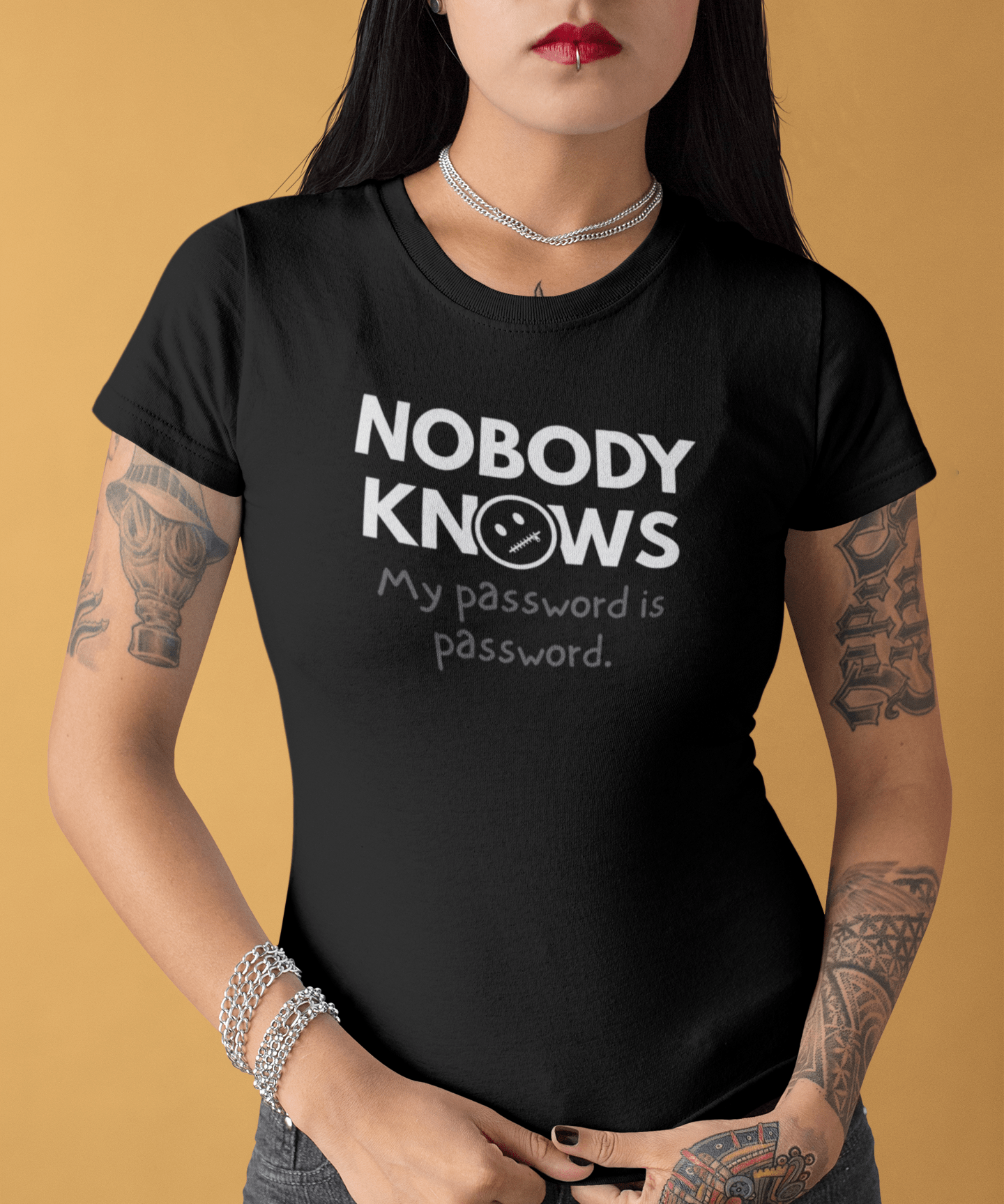 Nobody Knows My Password Is Password Funny IT Satire T-Shirt - Guilty Kick Apparel