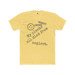Nobody Knows My Plants All Died From Neglect Funny Black Thumb Plant Parent Satire T-Shirt - Guilty Kick Apparel