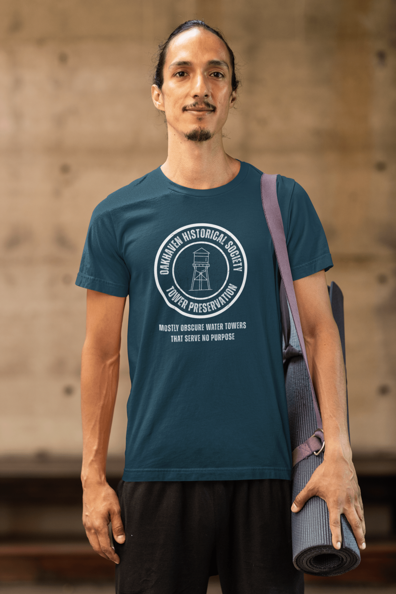 Oakhaven Historical Society Tower Preservation Obscure Water Tower Ironic Vintage T-Shirt - Guilty Kick Apparel