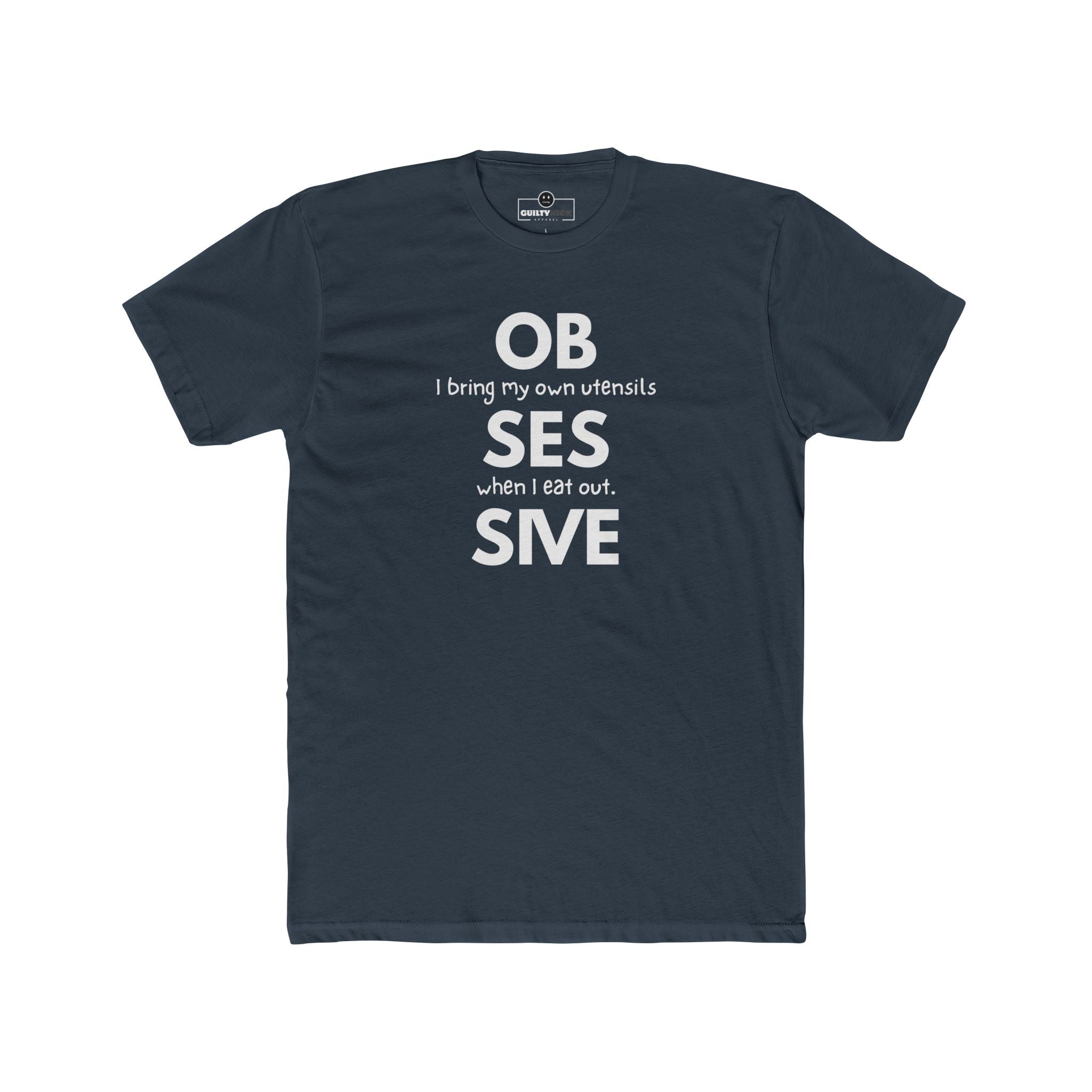 Obsessive Utensil Enthusiast Tee, Satirical Foodie Identity Shirt, Quirky Minimalist Graphic T-Shirt - Guilty Kick Apparel