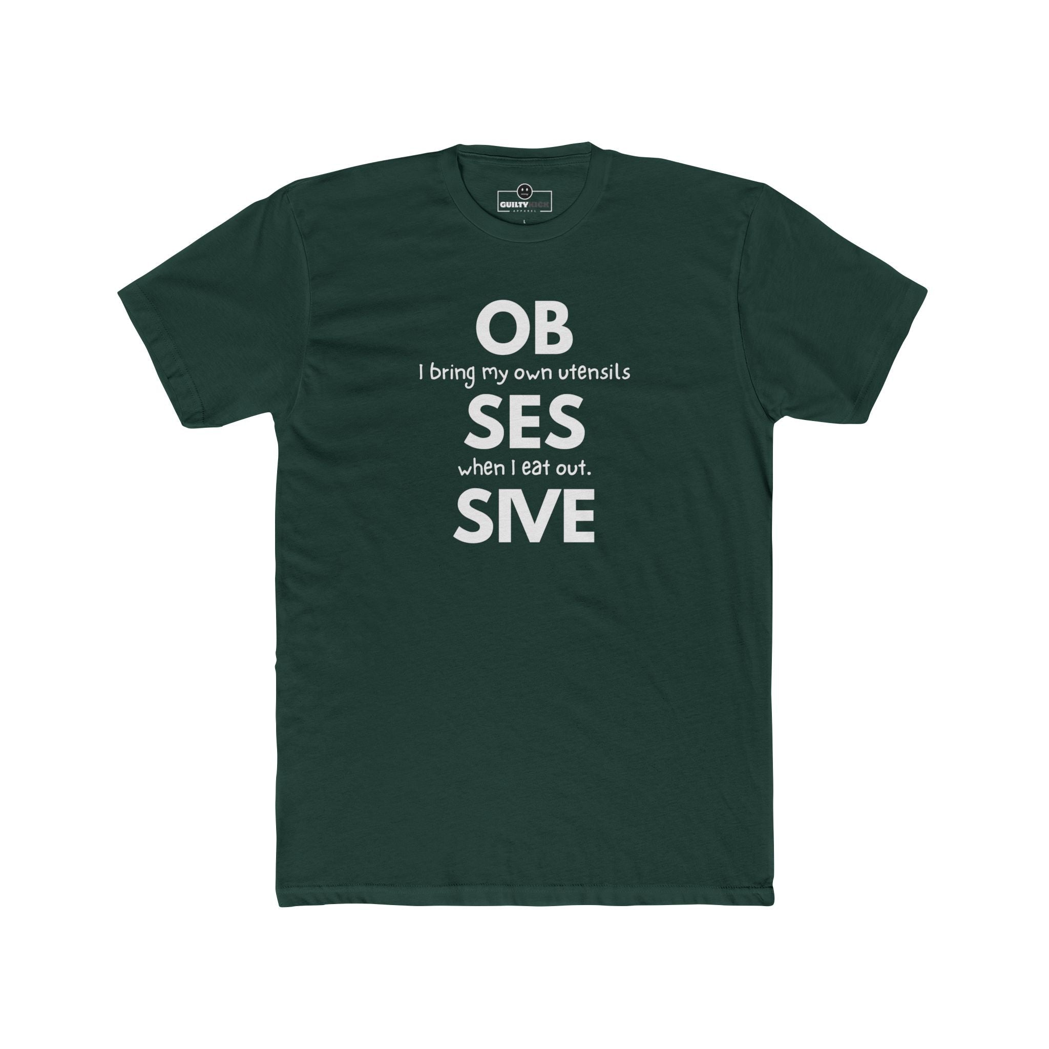Obsessive Utensil Enthusiast Tee, Satirical Foodie Identity Shirt, Quirky Minimalist Graphic T-Shirt - Guilty Kick Apparel