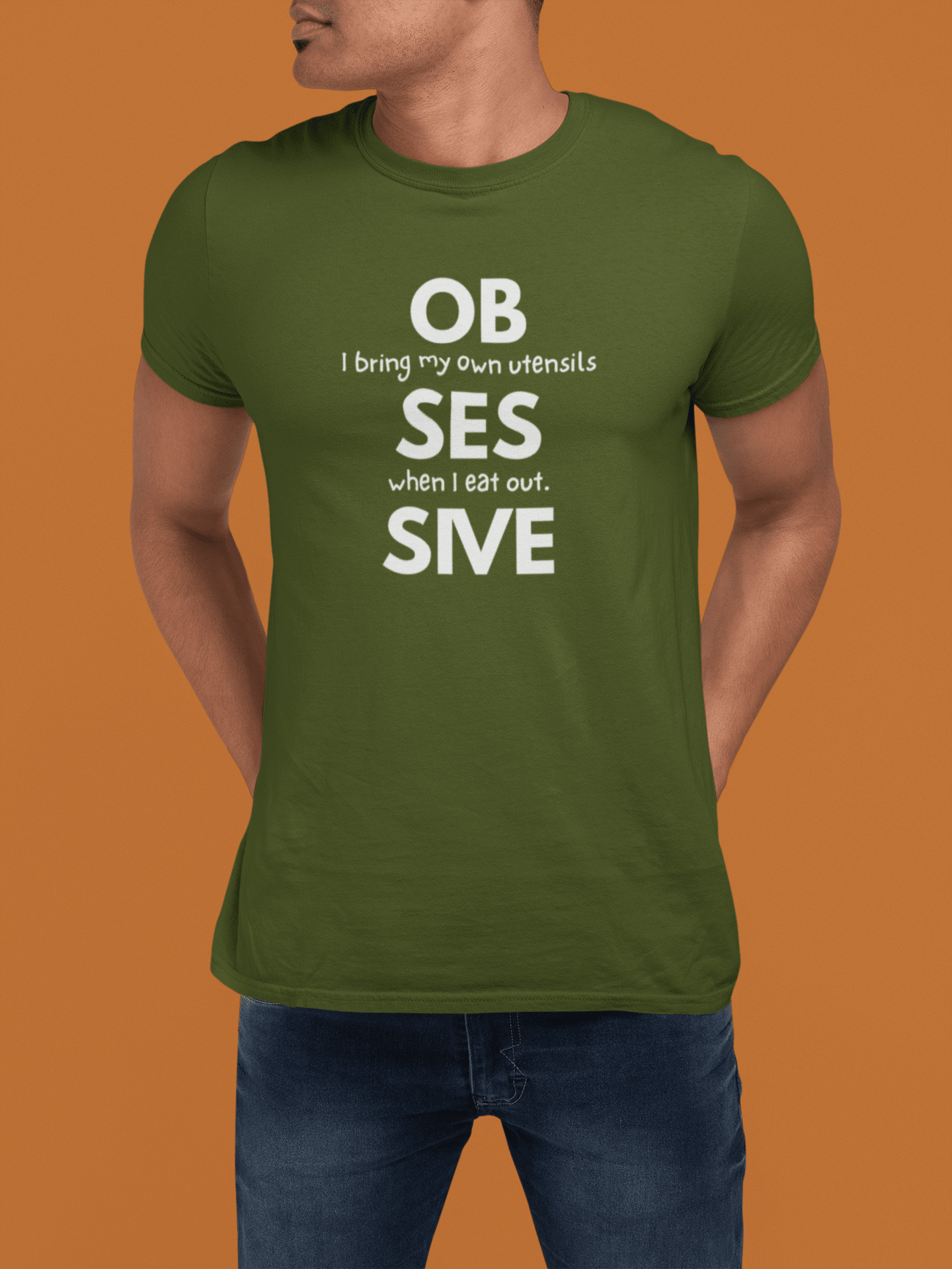 Obsessive Utensil Enthusiast Tee, Satirical Foodie Identity Shirt, Quirky Minimalist Graphic T-Shirt - Guilty Kick Apparel
