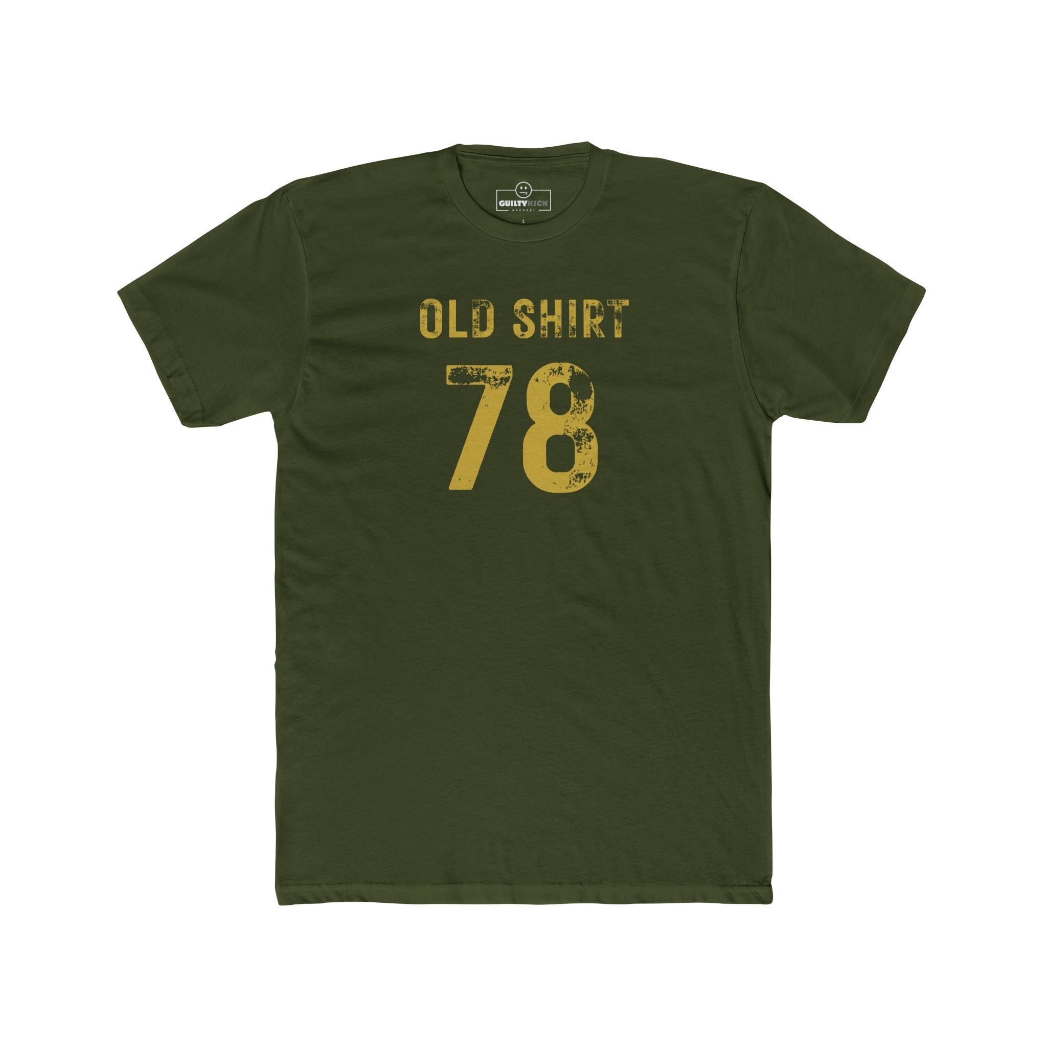 Old Shirt 78 Vintage Graphic T-Shirt Sarcastic Retro Sports Number Tee - Guilty Kick Apparel