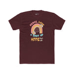 Peace Love and Shut Up Retro T-Shirt Hippie Town USA Satirical Tee - Guilty Kick Apparel