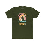 Peace Love and Shut Up Retro T-Shirt Hippie Town USA Satirical Tee - Guilty Kick Apparel
