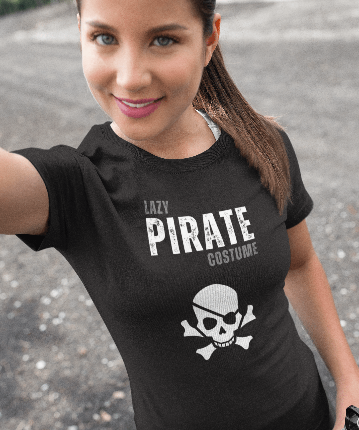 Pirate Tee - Lazy Pirate Halloween Costume Unisex - Guilty Kick Apparel