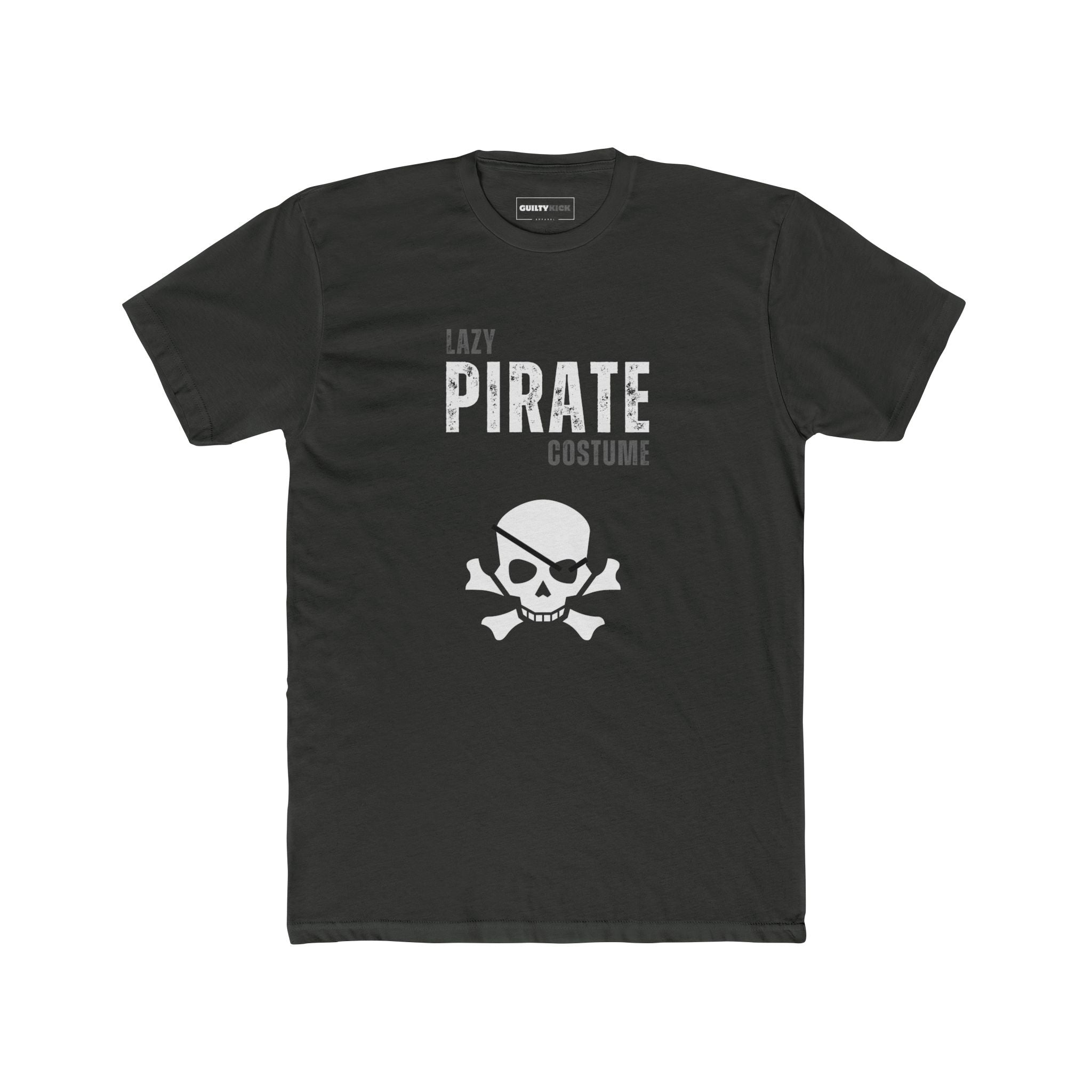 Pirate Tee - Lazy Pirate Halloween Costume Unisex - Guilty Kick Apparel