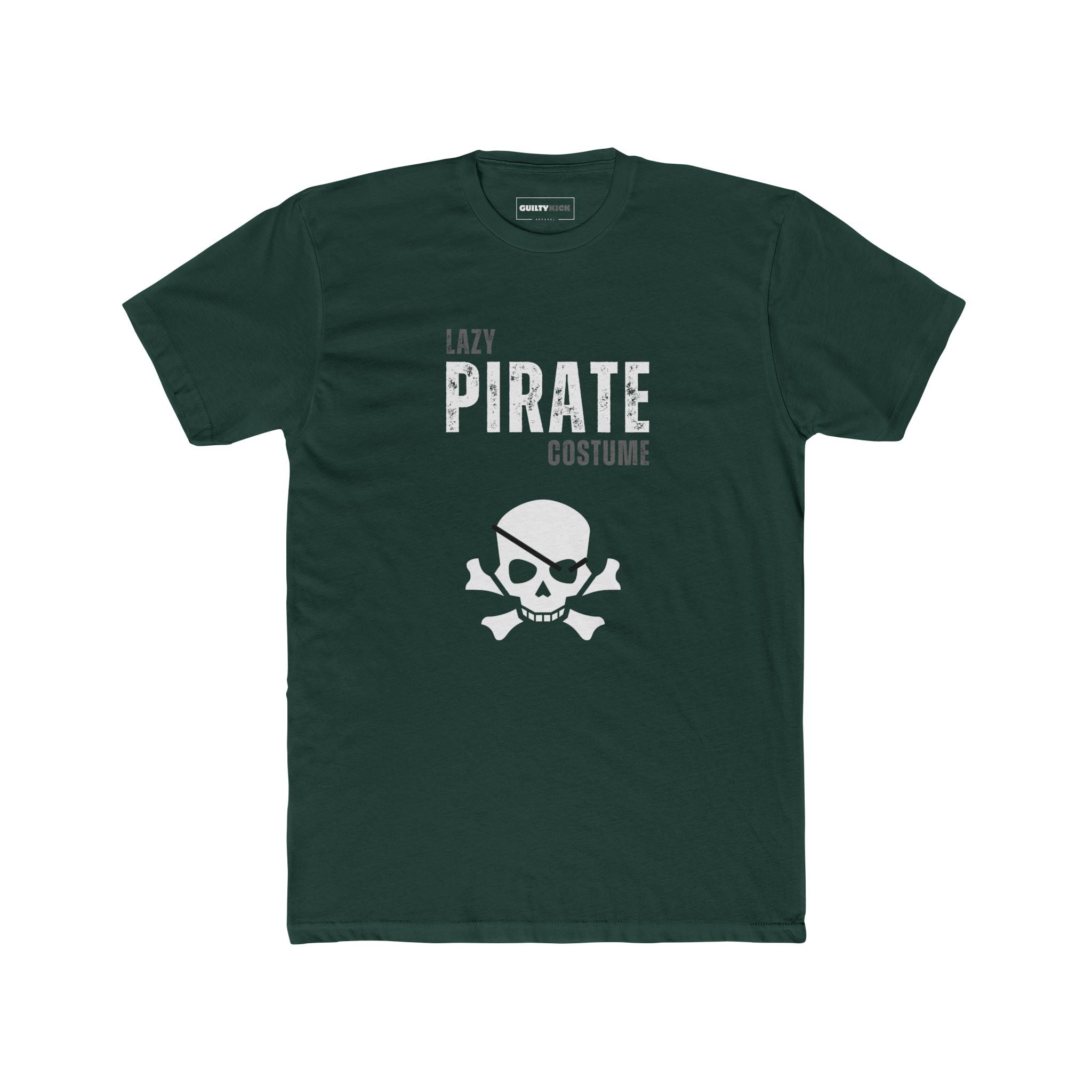 Pirate Tee - Lazy Pirate Halloween Costume Unisex - Guilty Kick Apparel