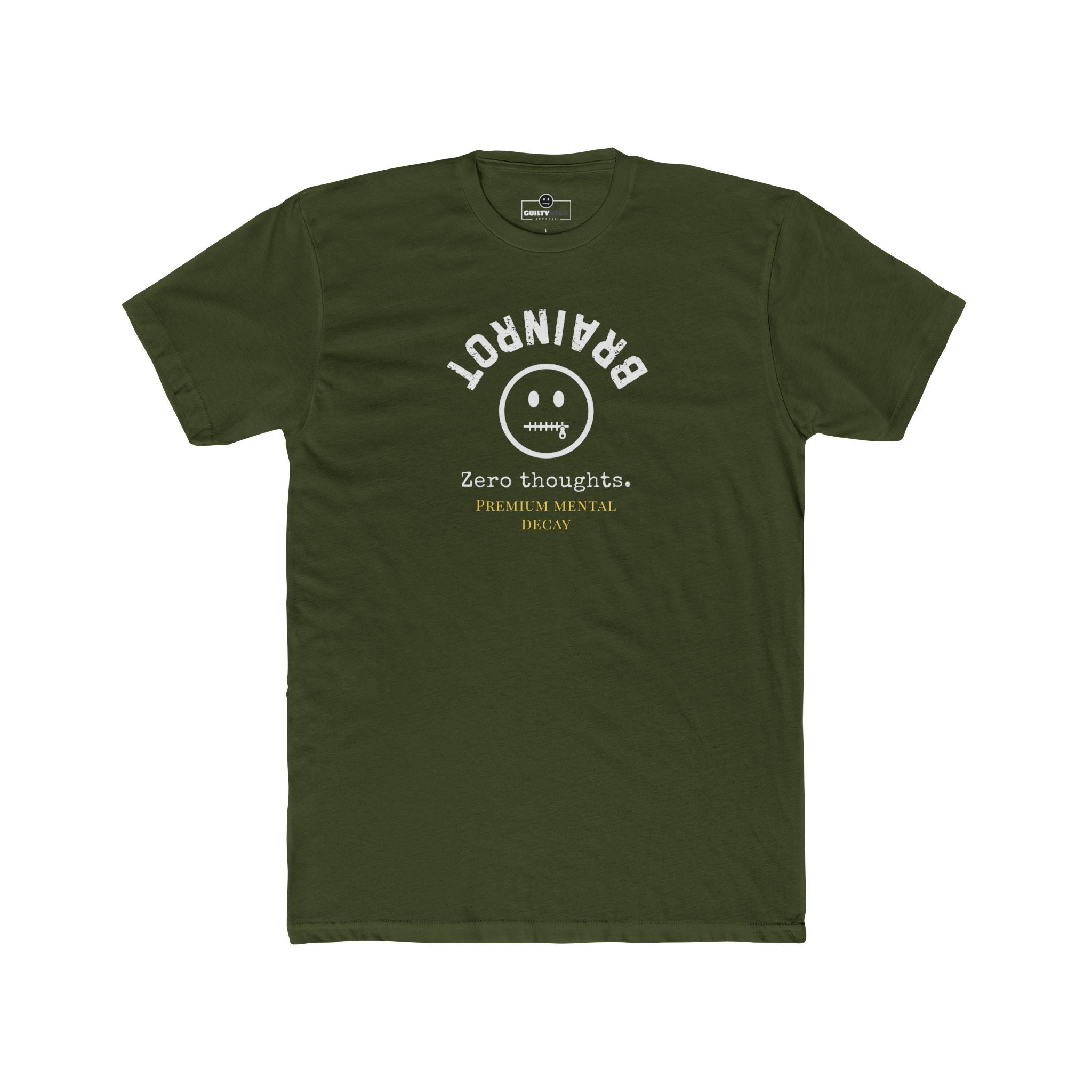 Premium Brainrot Graphic Tee | Zero Thoughts Luxe Lounge T-Shirt - Guilty Kick Apparel