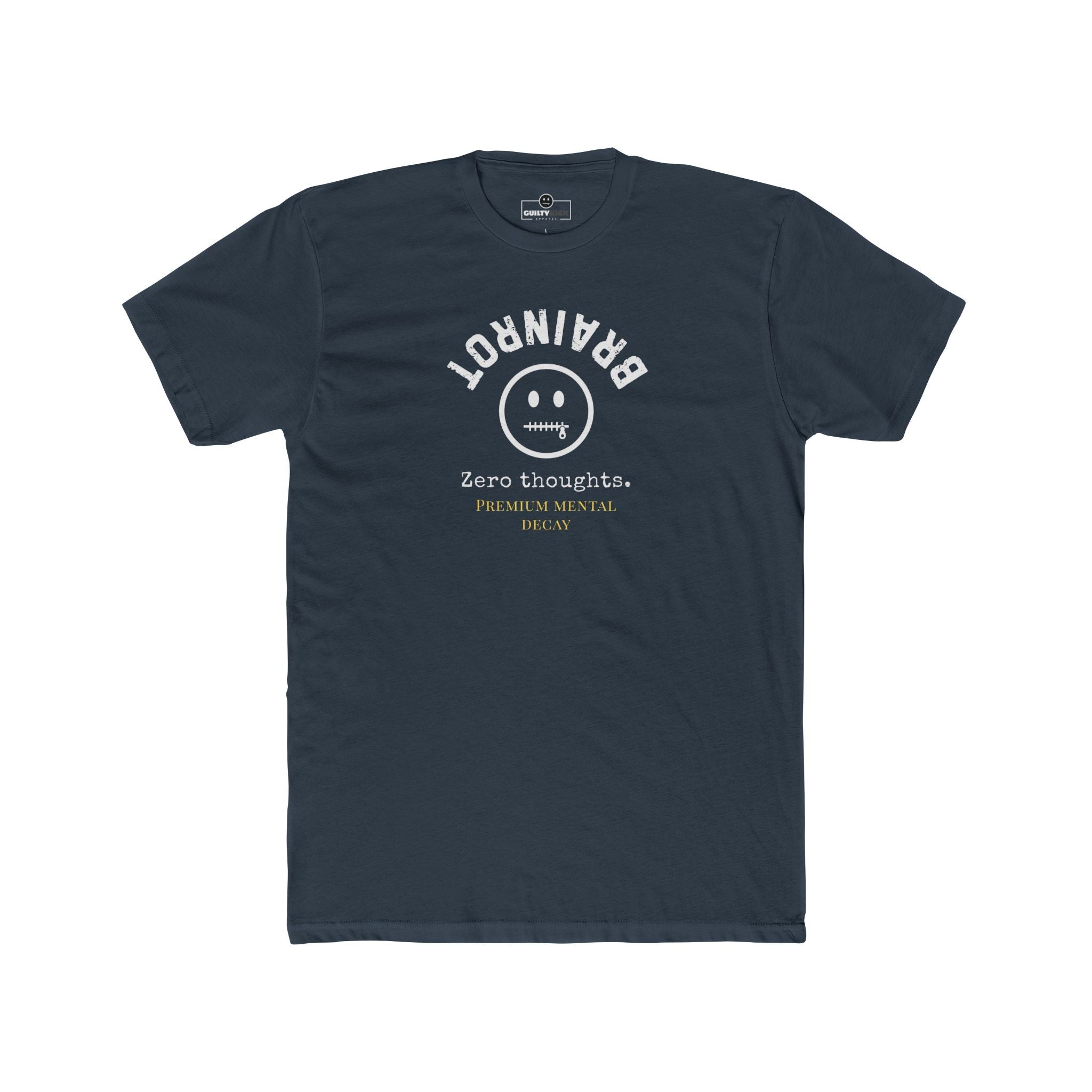 Premium Brainrot Graphic Tee | Zero Thoughts Luxe Lounge T-Shirt - Guilty Kick Apparel