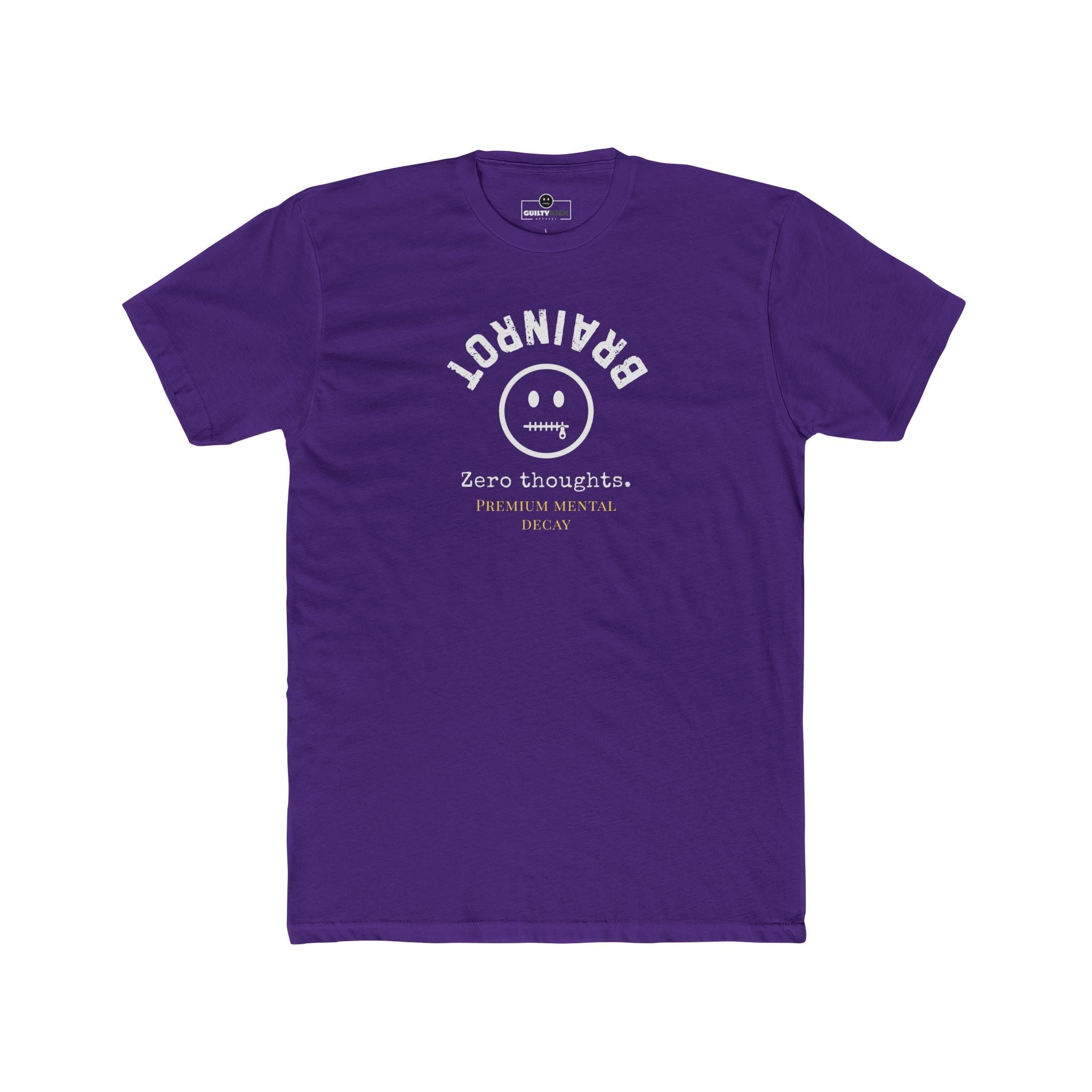 Premium Brainrot Graphic Tee | Zero Thoughts Luxe Lounge T-Shirt - Guilty Kick Apparel