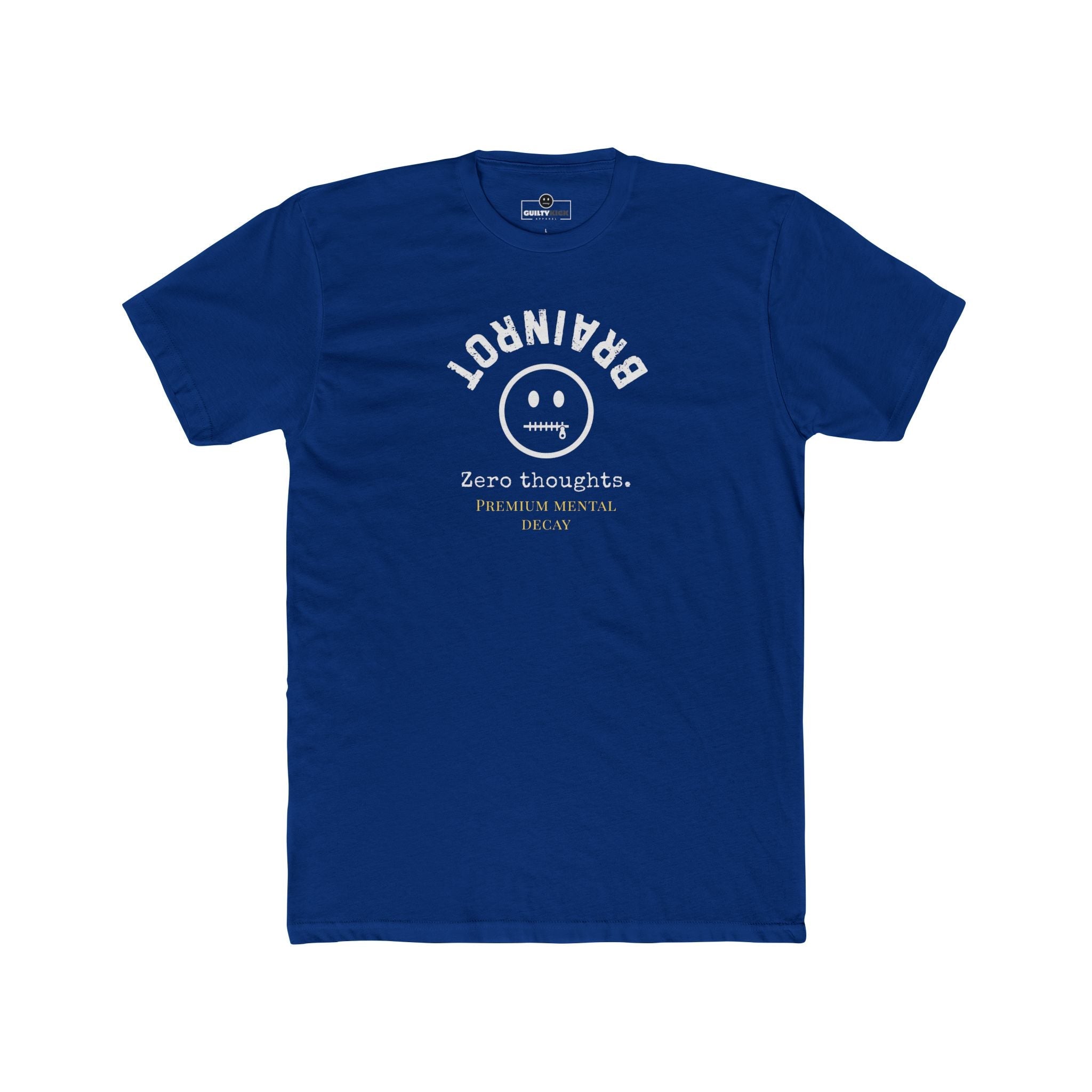 Premium Brainrot Graphic Tee | Zero Thoughts Luxe Lounge T-Shirt - Guilty Kick Apparel