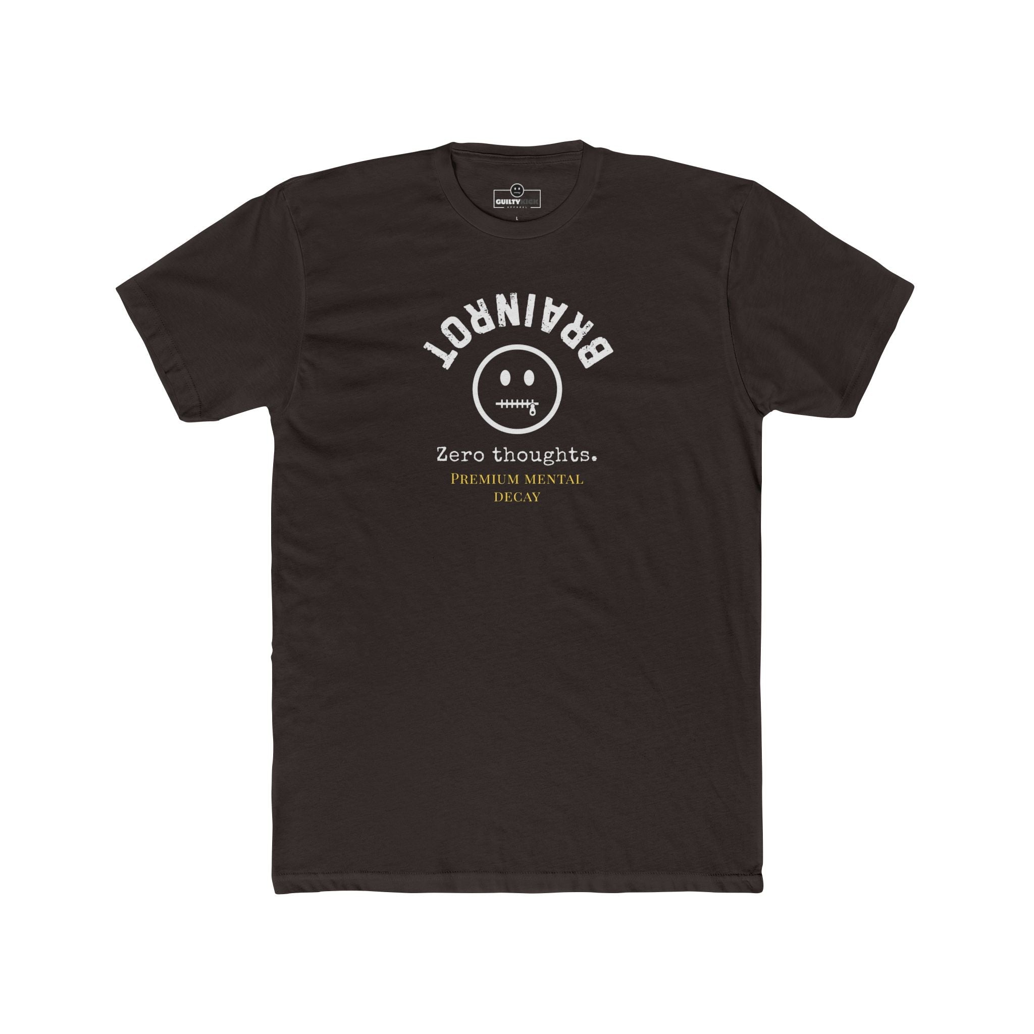 Premium Brainrot Graphic Tee | Zero Thoughts Luxe Lounge T-Shirt - Guilty Kick Apparel