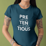 Pretentious Single - Origin Pour - Over Tee, Satirical Coffee Snob Shirt, Identity Collection Graphic T-Shirt - Guilty Kick Apparel