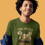 Produce Banter After Work T-Shirt | Retro Corn and Orange Beer Pun Tee - Guilty Kick Apparel