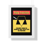Pulp Fraction | Minimalist Math & Movie Parody Poster - Guilty Kick Apparel