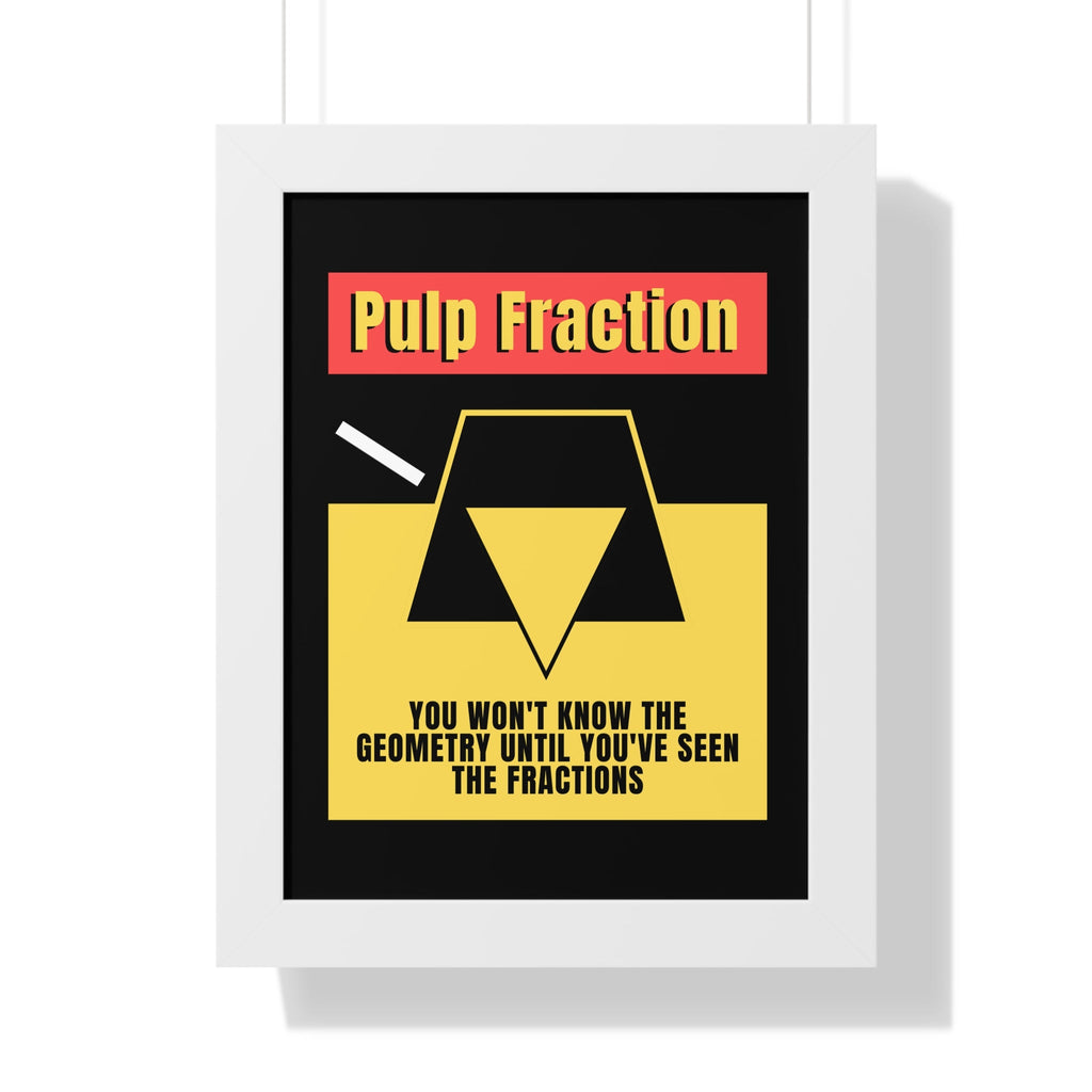 Pulp Fraction | Minimalist Math & Movie Parody Poster - Guilty Kick Apparel