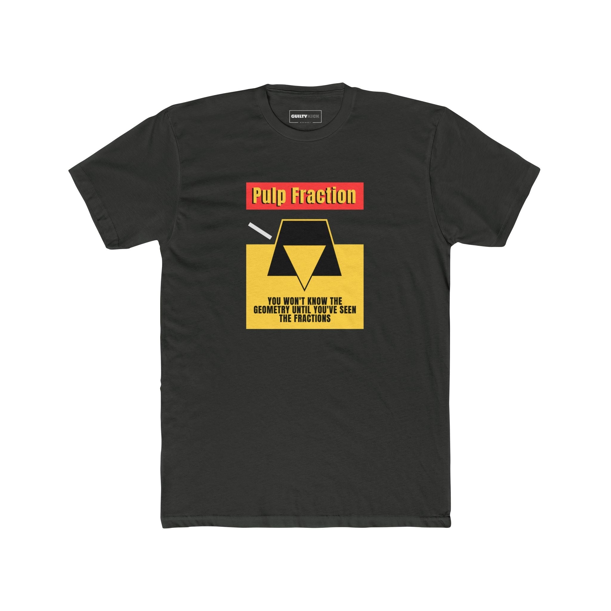 Pulp Fraction, Minimalist Math & Movie Parody T-Shirt - Guilty Kick Apparel