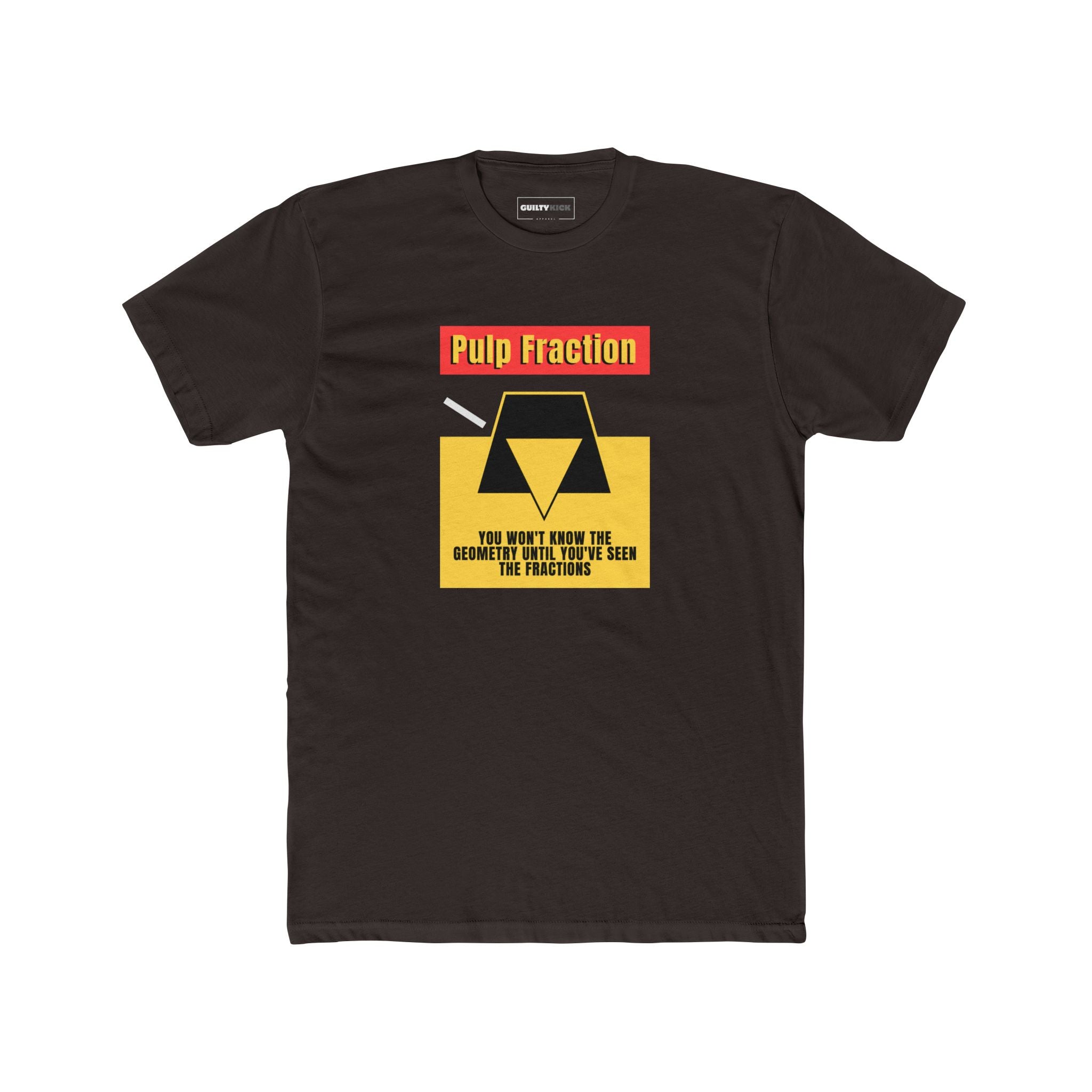 Pulp Fraction, Minimalist Math & Movie Parody T-Shirt - Guilty Kick Apparel