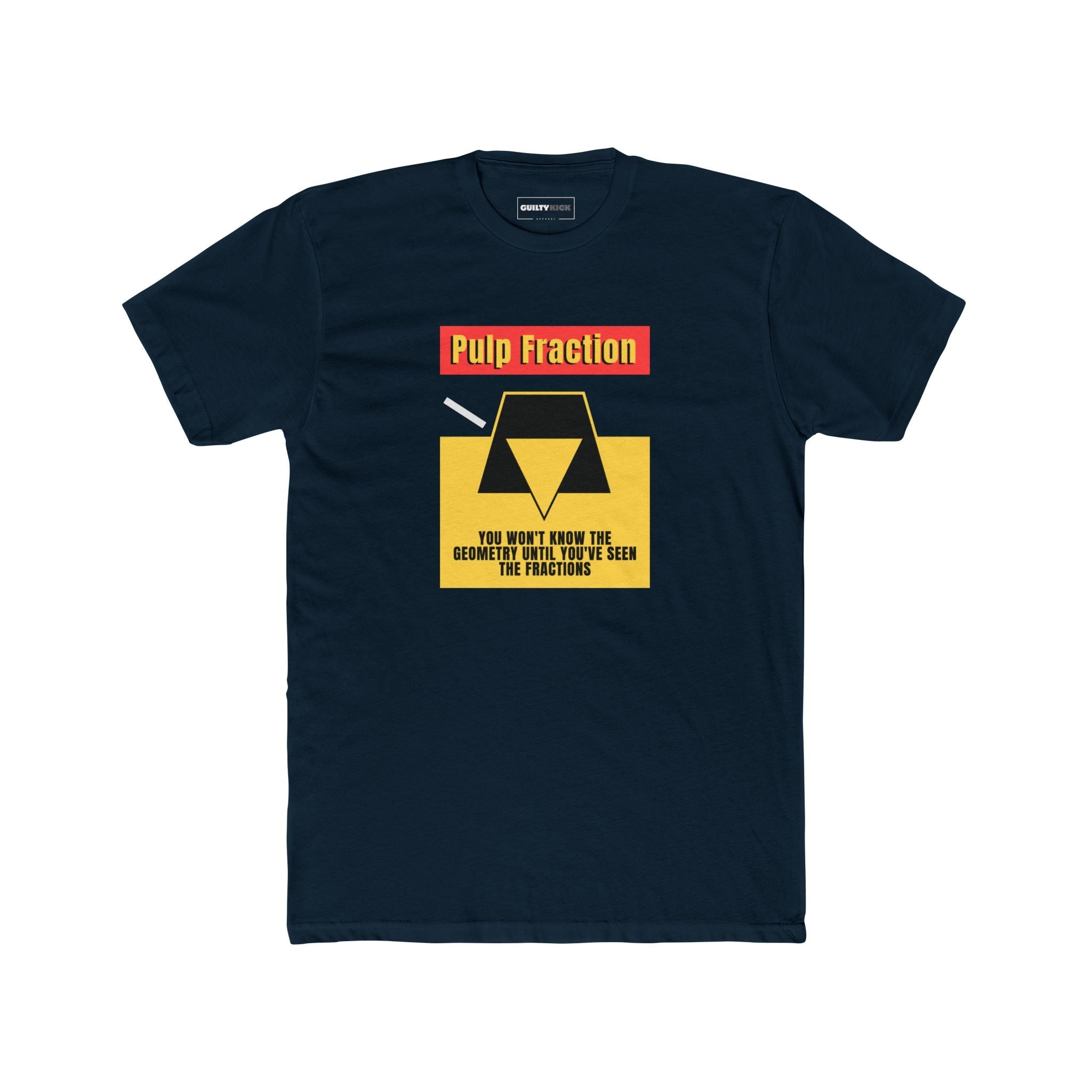Pulp Fraction, Minimalist Math & Movie Parody T-Shirt - Guilty Kick Apparel
