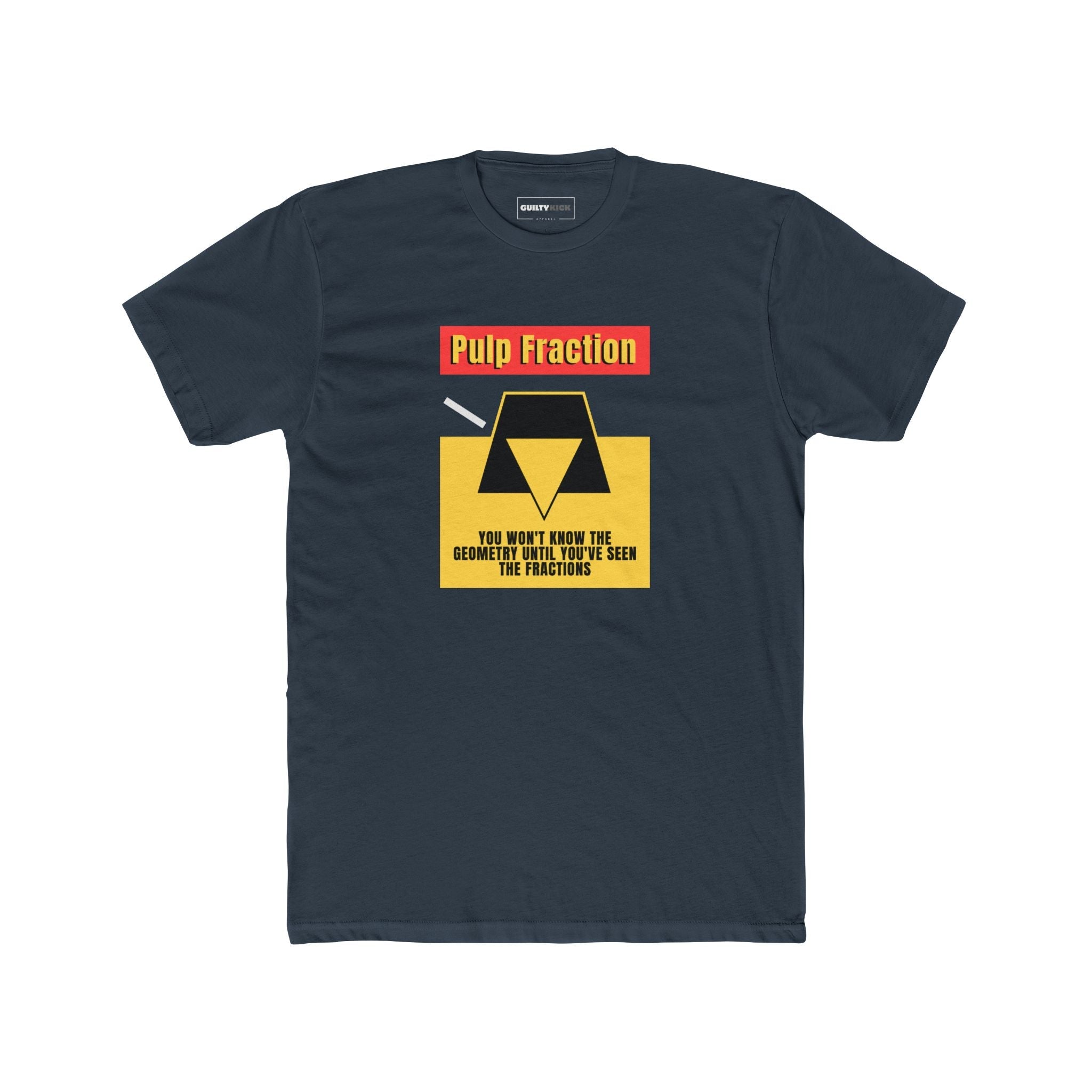 Pulp Fraction, Minimalist Math & Movie Parody T-Shirt - Guilty Kick Apparel