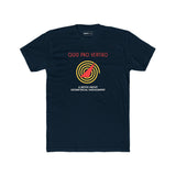 Quid Pro Vertigo: Minimalist Hitchcockian Parody T-Shirt, Geometrical Harassment Movie Spoof - Guilty Kick Apparel