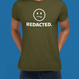 REDACTED. Zipper Mouth Smiley Face T-Shirt Funny Sarcastic Graphic Tee | Guilty Kick Branded - Guilty Kick Apparel