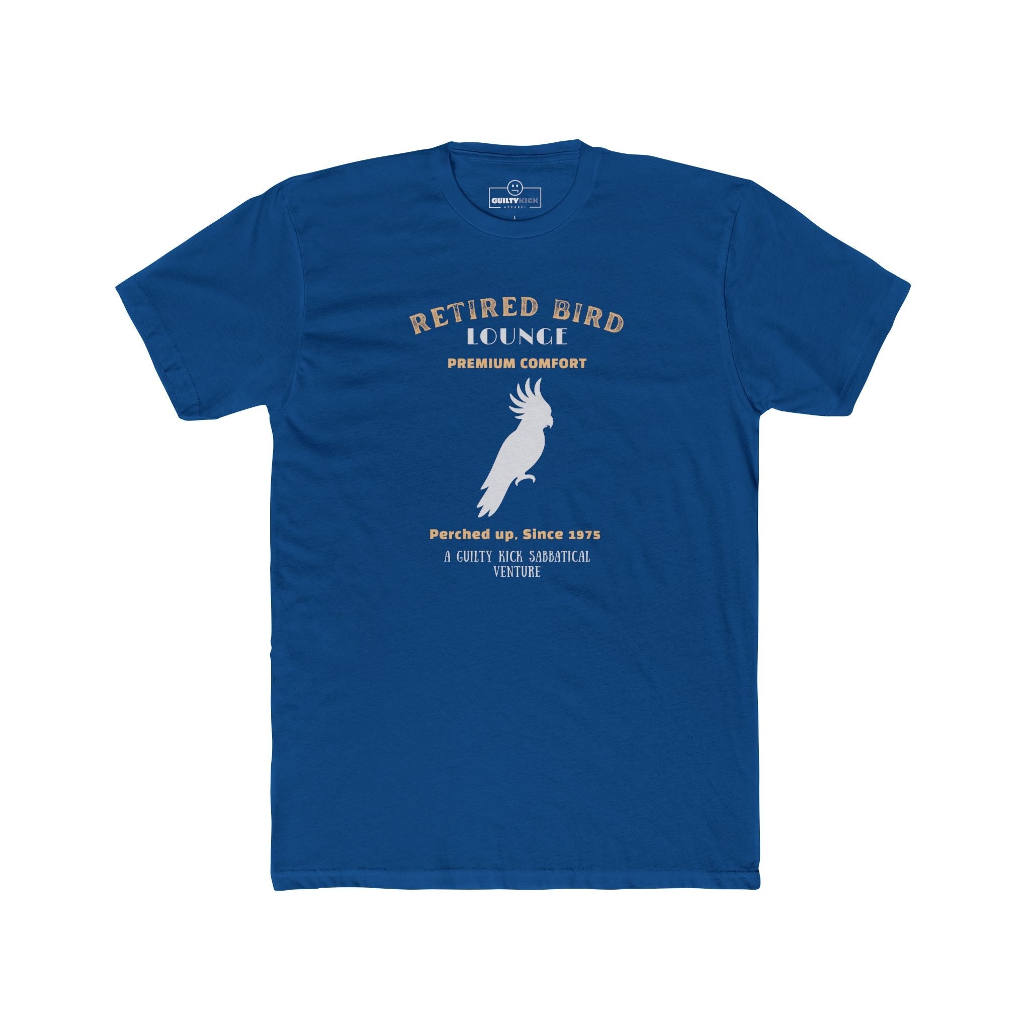 Retired Bird Lounge "Perched Up" Vintage Graphic T-Shirt, The Brand New Vintage Sunbaked Collection - Guilty Kick Apparel