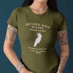 Retired Bird Lounge "Perched Up" Vintage Graphic T-Shirt, The Brand New Vintage Sunbaked Collection - Guilty Kick Apparel