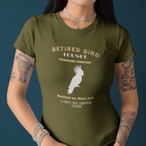 Retired Bird Lounge "Perched Up" Vintage Graphic T-Shirt, The Brand New Vintage Sunbaked Collection - Guilty Kick Apparel