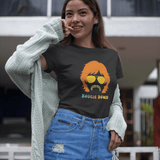 Retro 70s Boogie Down Graphic Tee Vintage Aviators & Mustache Shag Hair Style - Guilty Kick Apparel