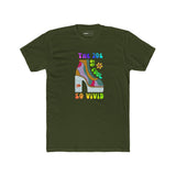 Retro 70s Disco Platform Boot T-Shirt Vivid Goldfish Aquarium Heel Aesthetic Tee - Guilty Kick Apparel