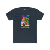Retro 70s Disco Platform Boot T-Shirt Vivid Goldfish Aquarium Heel Aesthetic Tee - Guilty Kick Apparel