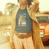 Retro 70s Disco Platform Boot T-Shirt Vivid Goldfish Aquarium Heel Aesthetic Tee - Guilty Kick Apparel