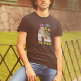 Retro 70s Disco Platform Boot T-Shirt Vivid Goldfish Aquarium Heel Aesthetic Tee - Guilty Kick Apparel