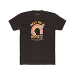 Retro Hippie Town USA T-Shirt Groovy 1970s Rainbow & Daisy Graphic Tee - Guilty Kick Apparel