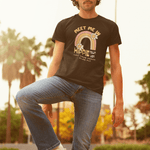Retro Hippie Town USA T-Shirt Groovy 1970s Rainbow & Daisy Graphic Tee - Guilty Kick Apparel
