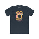 Retro Hippie Town USA T-Shirt Groovy 1970s Rainbow & Daisy Graphic Tee - Guilty Kick Apparel